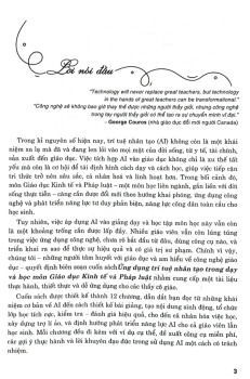 ỨNG DỤNG TRÍ TUỆ NHÂN TẠO (AI) TRONG DẠY VÀ HỌC MÔN GIÁO DỤC KINH TẾ VÀ PHÁP LUẬT (Dành cho Giáo viên và học sinh)